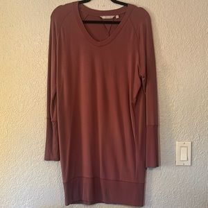 Athleta Nirvana V neck Sweatshirt dress
